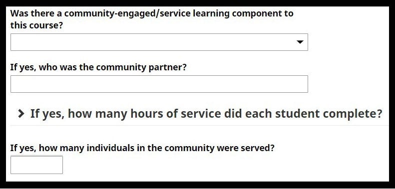Screenshot of CCESL questionnaire