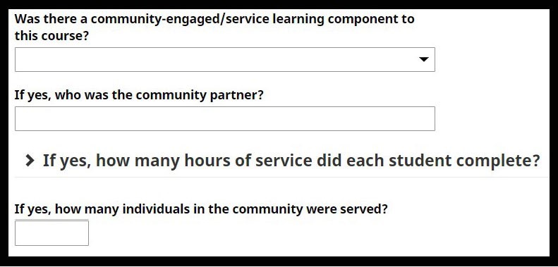 Screenshot of a CCESL questionnaire