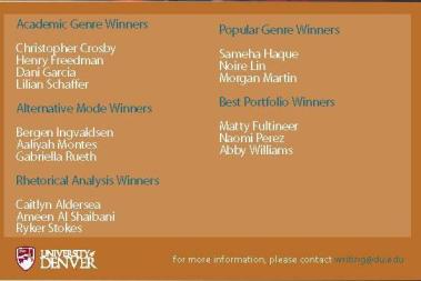 List of Winners
