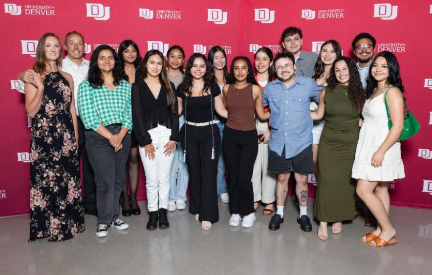 group of students from all backgrounds posing for a picture