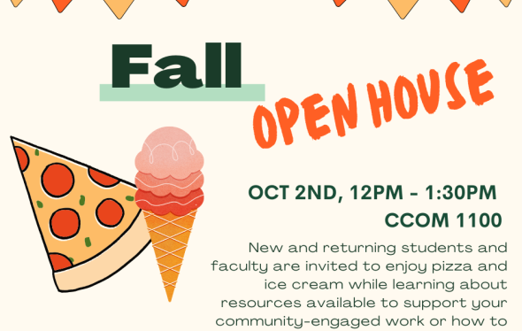 graphic that reads Fall Open House october 2nd 12-1:30