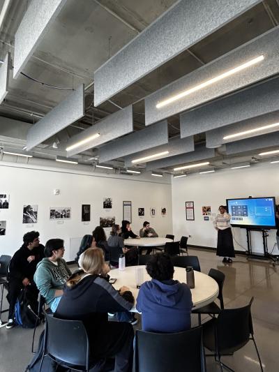 People in a classroom attending a lecture/workshop