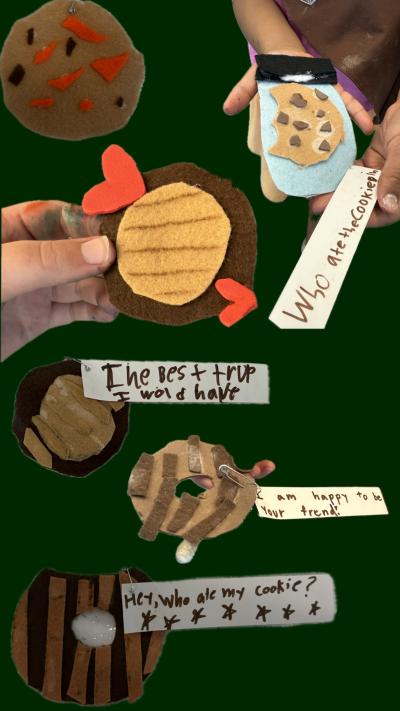 Felt cutouts grouped together