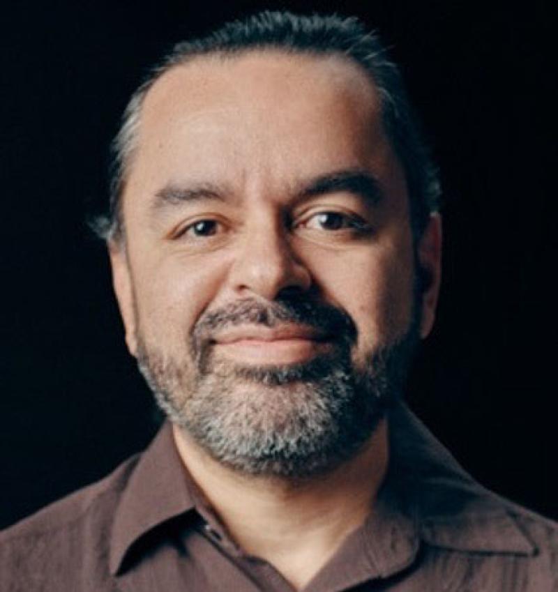 man looking at camera