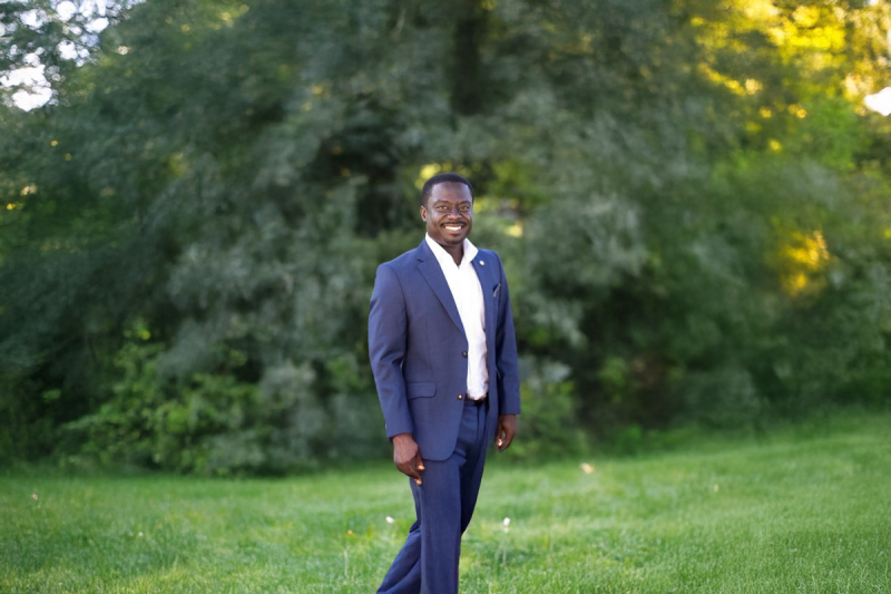 man smiling at camera