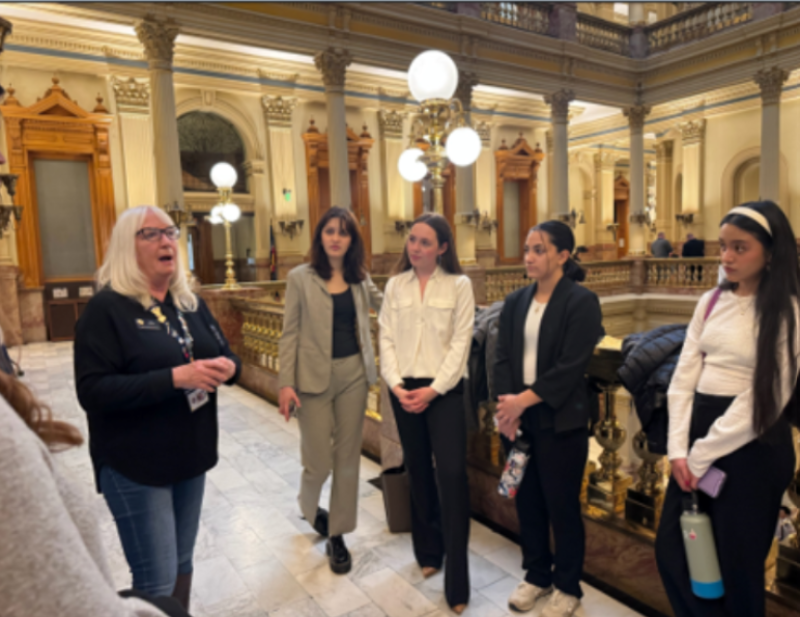 group of students in the colorado state capitol