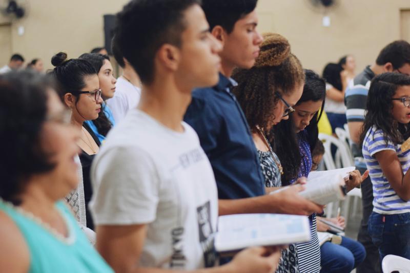 College-aged students in a university classroom
