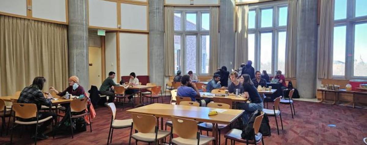 students working at tables in Ritchie Engineering School