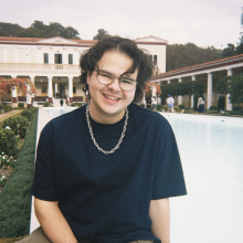 Skyler Kasnoff smiles at camera