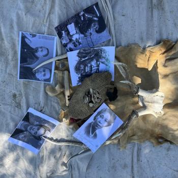 This is a photo from a centerpiece for “Peace Warriors” depicting leaders for peace who have been marginalized.