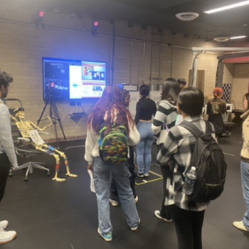 Student gathered in a classroom